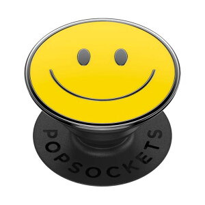 PopSockets �X�}�z�O���b�v �n�b�s�[�j�R����� �G�i���� �|�b�v�O���b�v ENAMEL BE HAPPY 805431