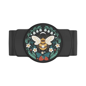 PopSockets ���������̃~�c�o�` �X���C�h�X�g���b�`(�l�p���p) Slide Stretch Boho Bee Black with SQUARE Edges 806138