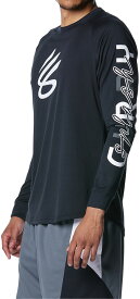 1381786-001-XL アンダーアーマー カリー テック ロゴ ロングスリーブTシャツ（Black/White・サイズ：XL） Under Armour　UA　Bascket Ball