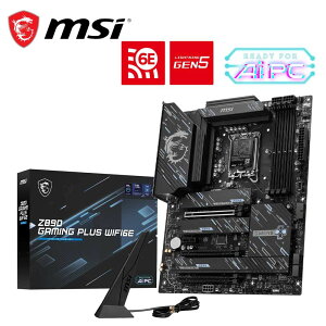 MSI�b�G���G�X�A�C MSI Z890 GAMING PLUS WIFI6E �}�U�[�{�[�h�i�u���b�N�j Z890GAMINGPLUSWIFI6E