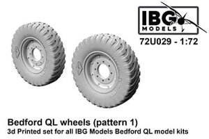 IBG 1/72 ベッドフォードQL用タイヤホイール(グッドイヤー)・IBG用(72U029)【PBU7229】 ディテールアップパーツ