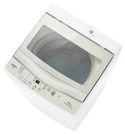 （標準設置料込_Aエリアのみ）洗濯機　アクア　6kg AQW-S6P-W アクア 6.0kg 全自動洗濯機　ホワイト AQUA [AQWS6PW]