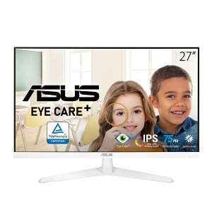 ASUSbGCX[X tfBXvC(27^/IPS/FullHD 1920×1080/75Hz/1ms/HDMI1.4/D-sub/VESA/3Nۏ)(zCg) Eye Care VY279HE-W