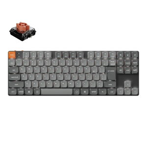 Keychron�b�L�[�N���� K1 Max QMK/VIA ���C�����X �J�X�^���E���J�j�J���L�[�{�[�h White LED ���{��z��E���Ȉ󎚂Ȃ� ���[�v���t�@�C��Keychron Silent�i�É��j �Ԏ� K1M-A6V-JIS