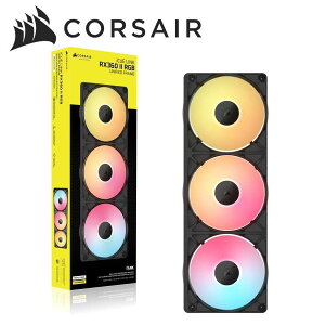 CORSAIR�b�R���Z�A PC�P�[�X�t�@�� iCUE LINK RX360 II Unified Frame RGB Fans Expansion�i�u���b�N�j CO-9051061-WW