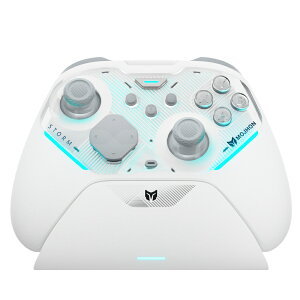 MOJHON �Q�[���R���g���[���[ STORM (Switch/Switch2/iOS/Android/WindowsPC�Ή��@JS13 Pro TMR�W���C�X�e�B�b�N����) BIGBIGWON STORMWHITE