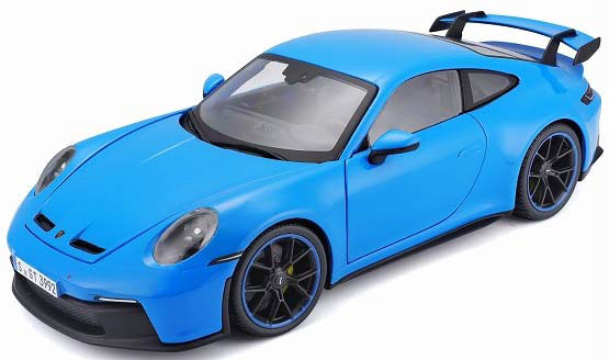 おもちゃ Maisto 1/18 ポルシェ 911 GT3 2022 ブルー ミニカー 日本製
