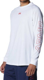 DOM-1381373-100-LG アンダーアーマー テック グラフィック ロングスリーブTシャツ(White/Red・サイズ：LG) Under Armour UA