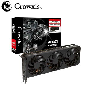 Crowxis�b�N���E�V�X Crowxis Radeon RX 9070 XT �g���v���t�@������ �O���t�B�b�N�{�[�h CXA-RX9070XT-16G/TF/BK