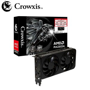 Crowxis�b�N���E�V�X Crowxis Radeon RX 9060 XT �f���A���t�@������ �O���t�B�b�N�{�[�h CXA-RX9060XT-16G/DF/BK