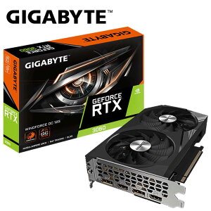 GIGABYTE�b�M�K�o�C�g GeForce RTX 3060 WINDFORCE OC 12G (rev. 2.0) / PCI-Express 4.0 �O���t�B�b�N�X�{�[�h GV-N3060WF2OC-12GD
