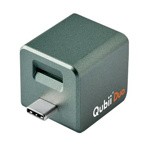 Qubii �o�b�N�A�b�v�@�\�t�� USB�A�_�v�^�[ Qubii Duo USB Type-C�i�~�b�h�i�C�g�O���[���j MKPQCMG