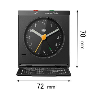 uE ڊo܂v BRAUN@BC05 Travel alarm clock BC05B [BC05B]yԕiAz