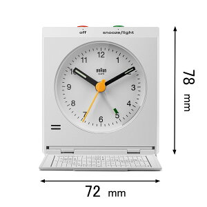 uE ڊo܂v BRAUN@BC05 Travel alarm clock BC05W [BC05W]yԕiAz