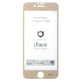 Hamee iPhone SE(第3/2世代)/8/7/6s/6用 ラウンドエッジ強化ガラス 画面保護シート iFace（ベージュ） 41-890431