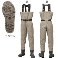 プロックス テフロンポリエステルウェダー チェスト ラジアルソール(3S/SSサイズ22〜23.5cm)ライトキャメ…