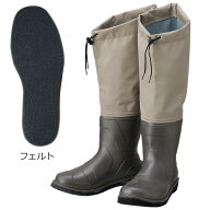プロックス テフロンポリエステルウェダーブーツ フェルトソール(3S/SSサイズ 22〜23.5cm)ライトキャメル…