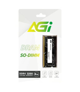 AGIbG[W[AC AGI DDR4-3200MHz (PC4-25600) 8GBx1 SODIMM PC AGI320008SD138