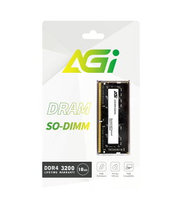 AGIbG[W[AC AGI DDR4-3200MHz (PC4-25600) 16GBx1 SODIMM PC AGI320016SD138