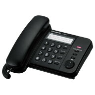パナソニック 電話機　ブラック VE-F04-K Panasonic Simple Telephone [VEF04K]