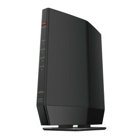 BUFFALO （バッファロー） Wi-Fi 6(11ax)対応 無線LANルーター(4803Mbps＋573Mbps) プレミアムモデル(ブラック) WSR-5400AX6P-BK