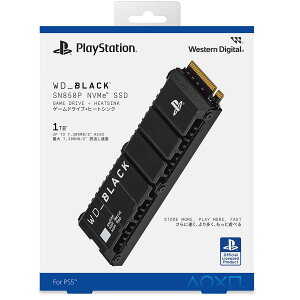 Western DigitalbEGX^fW^ WD_BLACK SN850P + HEATSINK FOR PS5 1TB PCIe Gen4x4 NVMe M.2 SSD q[gVNtf WDBBYV0010BNC-JRSN