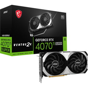 MSI MSI GeForce RTX 4070 Ti SUPER 16G VENTUS 2X OC / PCI-Express 4.0 グラフィックスボード GeForce RT…