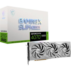 MSI MSI GeForce RTX 4070 Ti SUPER 16G GAMING X SLIM WHITE / PCI-Express 4.0 グラフィックスボード RTX 4070 Ti SUPER 16G GAMING X SLIM WHITE