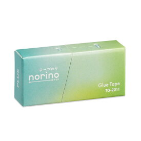 プラス norinoノリノ 紙ケース入りテープのり 幅：6mm 使い切りタイプ 9m（グリーン） TG-2011(54492)