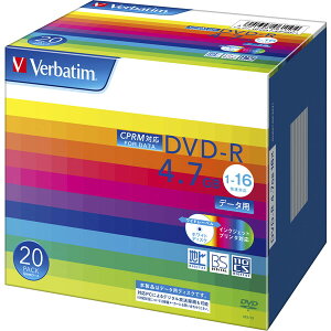 o[xC^ f[^p16{ΉDVD-R20pbN@(CPRMΉ)@zCgv^u Verbatim DHR47JDP20V1 iDVD-R 16{ 20gj DHR47JDP20V1