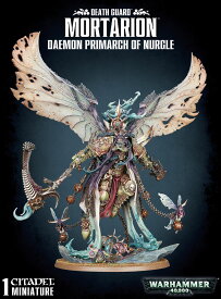 ゲームズワークショップ DEATH GUARD: MORTARION DAEMON PRIMARCH OF NURGLE デスガード：モータリオン、ディーモンプライマーク・オヴ・ナーグル ウォーハンマー