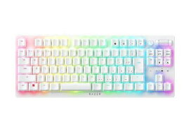 Razer 【国内正規品】ゲーミングキーボード テンキーレス 赤軸 DeathStalker V2 Pro JP 日本語配列 ホワイト RZ03-04373600-R3J1