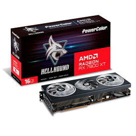 Powercolor AMD Radeon RX 7800 XT 16GB Hellhound シリーズ RX7800XT 16G-L/OC