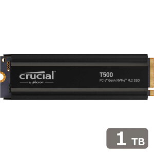 CrucialbN[V T500 1TB PCIe Gen4 NVMe M.2(Type2280) SSD q[gVNt Ǎ7300MB/b 6800MB/s PS5Ή CT1000T500SSD5JP