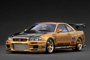 ignition���f�� 1/18 TOP SECRET 34GT-R (BNR34) Gold�yIG3847�z �~�j�J�[