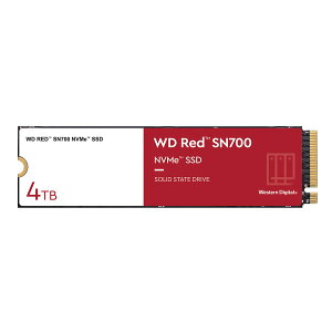 Western DigitalbEGX^fW^ WesternDigital M.2 2280 NVMe PCIe Gen3x4 SSD WD Red SN700V[Y 4TB NASpSSD WDS400T1R0C