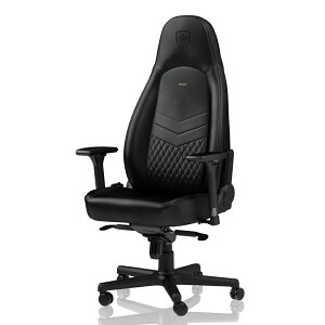 noblechairs �Q�[�~���O�`�F�A ICON Real Leather(�u���b�N) NBL-ICN-RL-BLA-SGL �m�[�u���`�F�A�[�Y �A�C�R�� ���A�����U�[ [NBLICNRLBLASGL]
