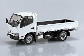 アオシマ 1/32 楽プラ スナップキット No.23-WE 日野 デュトロ 平ボデー(ホワイト) プラモデル