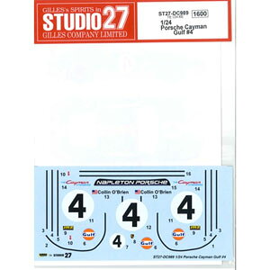 X^WI27 1/24 |VF Cayman Gulf #4 IWifJ[ itW~ΉjyST27-DC989z fBe[Abvp[c