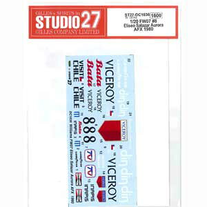 X^WI27 1/24 FW07 #8 Eliseo Salazar Aurora AFX 1980 IWifJ[i^~ΉjyST27-DC1036z fJ[