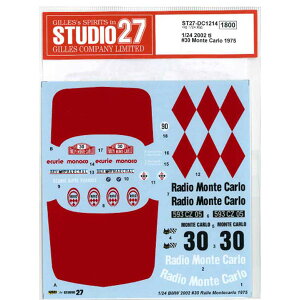 X^WI27 1/24 BMW 2002 ti #30 Monte Carlo 1975yST27-DC1214z fJ[