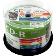 HIDISC データ用CD-R［52倍速対応 /700MB /インクジェット対応 /ワイドプリンタブル（ホワイト） /50枚］…