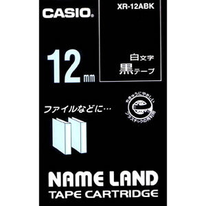 �J�V�I �e�[�v�J�[�g���b�W �X�^���_�[�h�e�[�v�i12�@��/���e�[�v/�������j CASIO NAME LAND�i�l�[�������h�j XR-12ABK