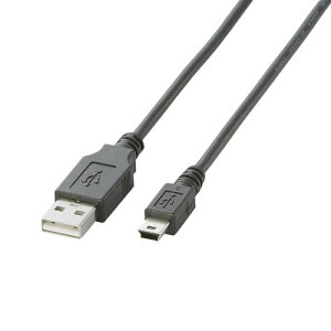 �G���R�� USB2.0�P�[�u�� �imini-B�^�C�v�j 0.5m �u���b�N U2C-M05BK
