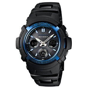 �J�V�I �y�������K�i�zG-SHOCK�i�W�[�V���b�N�j�@BLACK/BLUE�V���[�Y �\�[���[�d�g�@�����Y�^�C�v AWG-M100BC-2AJF [AWGM100BC2AJF]�y�ԕi���A�z