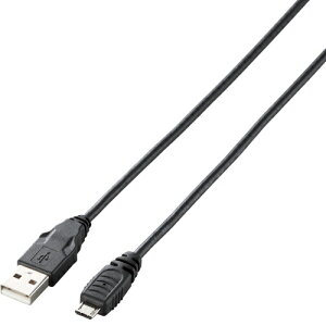 �G���R�� Micro-USB�P�[�u��(A�|MicroB)0.15m 1A U2C-AMB015BK