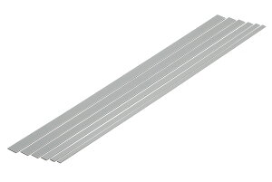�E�F�[�u �v�����ޗ� �i�O���[�j �א؂�� 1.0×3.0 mm 10�{���yOM-483�z
