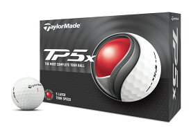 テーラーメイド TP5x ゴルフボール 2024年モデル 1ダース 12個入り (ホワイト) N0803801 Taylor Made ゴルフ ボール