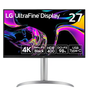 LGGNgjNXbGW[ 4KtfBXvC(27^/IPS/4K UHD 3840×2160/60Hz/5ms/HDR400/HDMI2.0/DP1.4/USB Type-C/VESA/3Nۏ؁EP_ۏ)(zCg/Vo[) Monitor 27UQ850V-W
