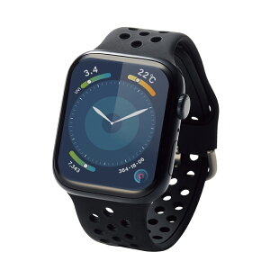 GR AbvEHb` oh Apple Watch Ultra 2 / Ultra / SE ( 2 / 1 ) / [ Series 9 ` 1 ] 49mm 45mm 44mm 42mm VR xg ϏՌ y X|[ciubNj AW-45BDSCNBK